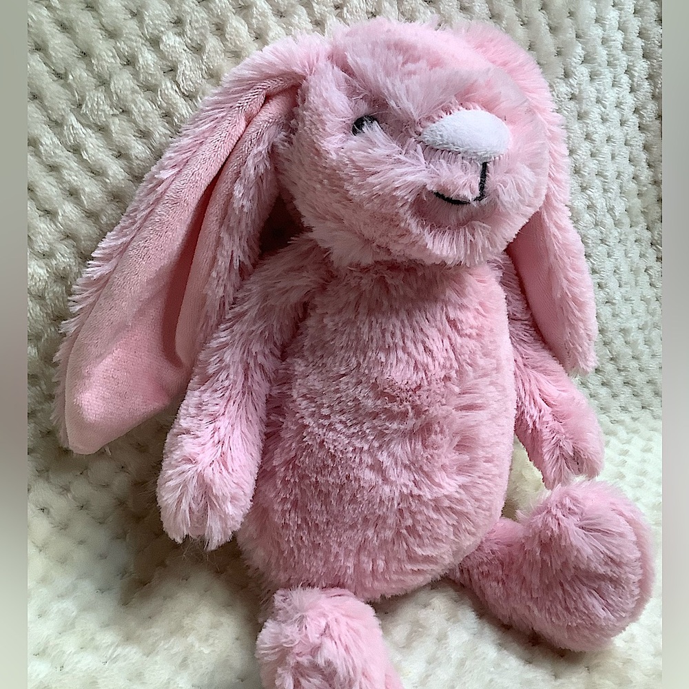 Possible Gitzy Pink Plush Bunny Rabbit Stuffed Animal Toy with Long Ears